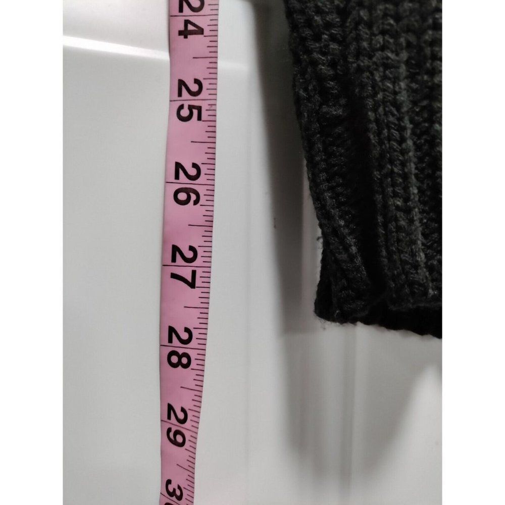 Herra Collection Black Chunky Cable Knit Dress M - Picture 8 of 9